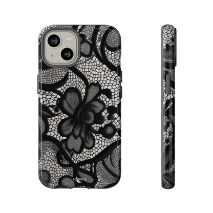 Black Vintage Lace Tough Case