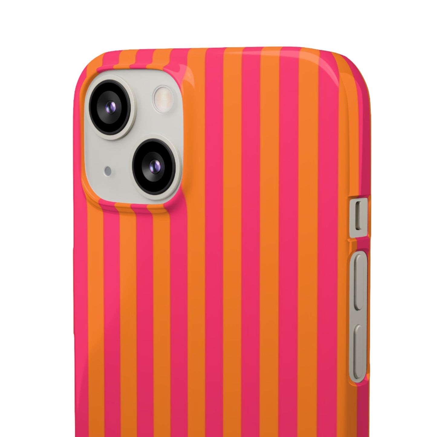 Striped Orange & Pink Case