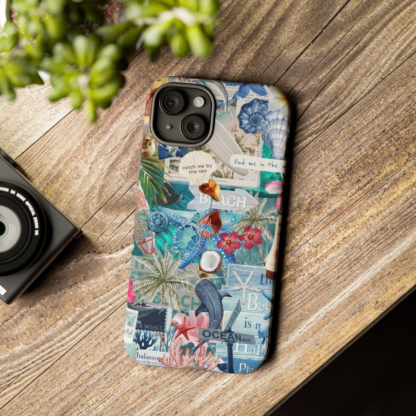 Tropical Beach Collage Tough Case