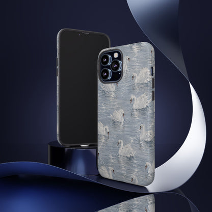 Swan Pattern Tough Case