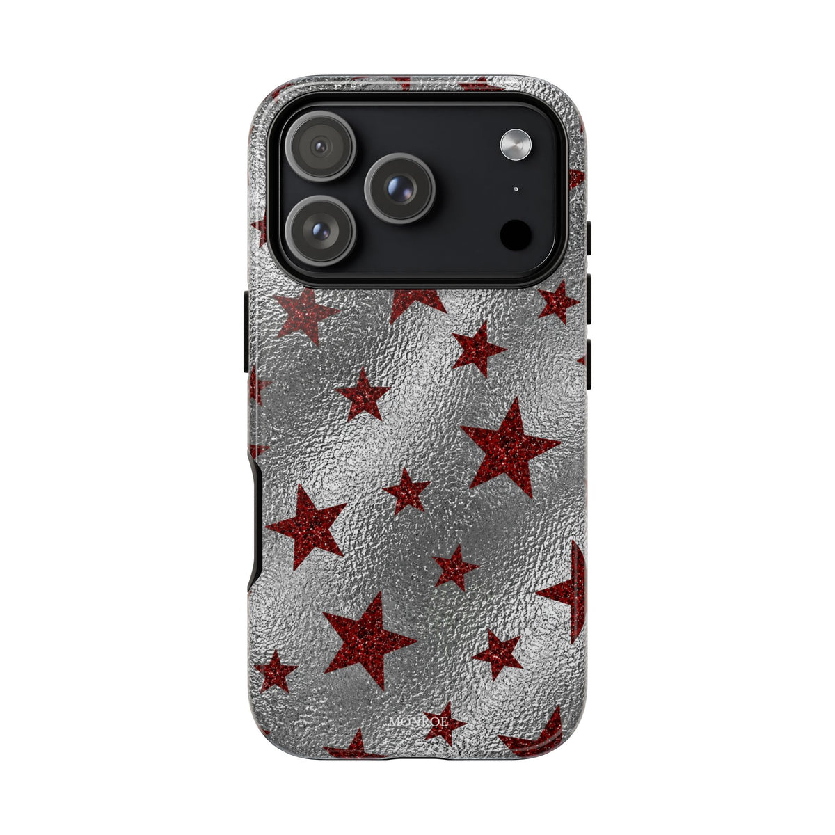 Silver Red Starry Tough Case