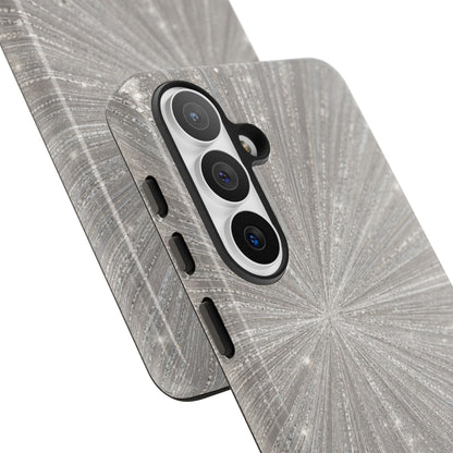 Sparkling Silver Burst Tough Case