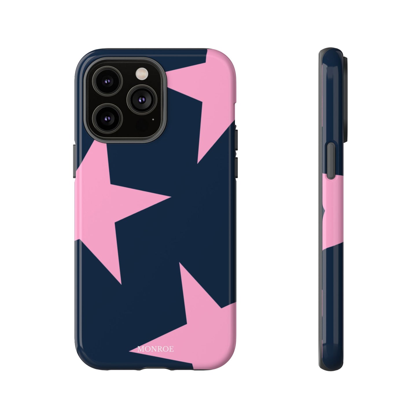 Navy & Pink Star Tough Cover