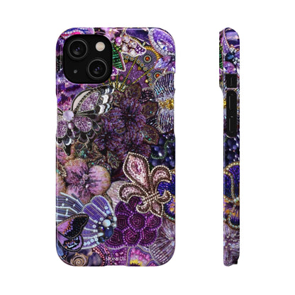 Purple Floral Butterfly Case