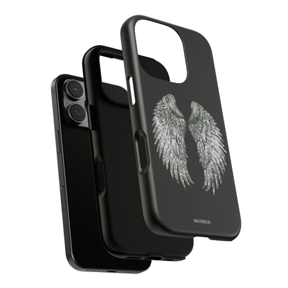 Silver Wings Black Tough Case