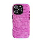 Purple Croc Phone Case