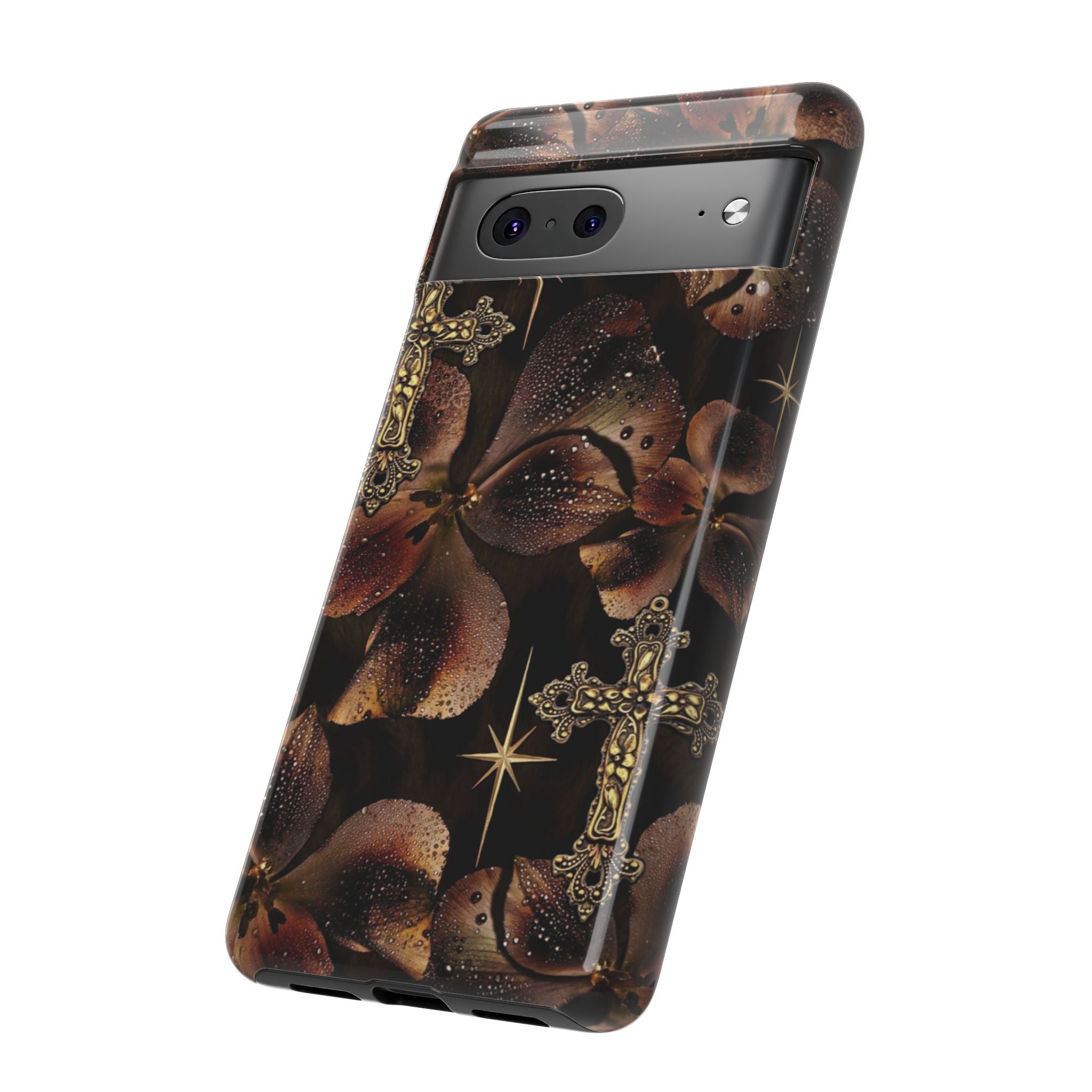 Floral Cross Pattern Tough Case