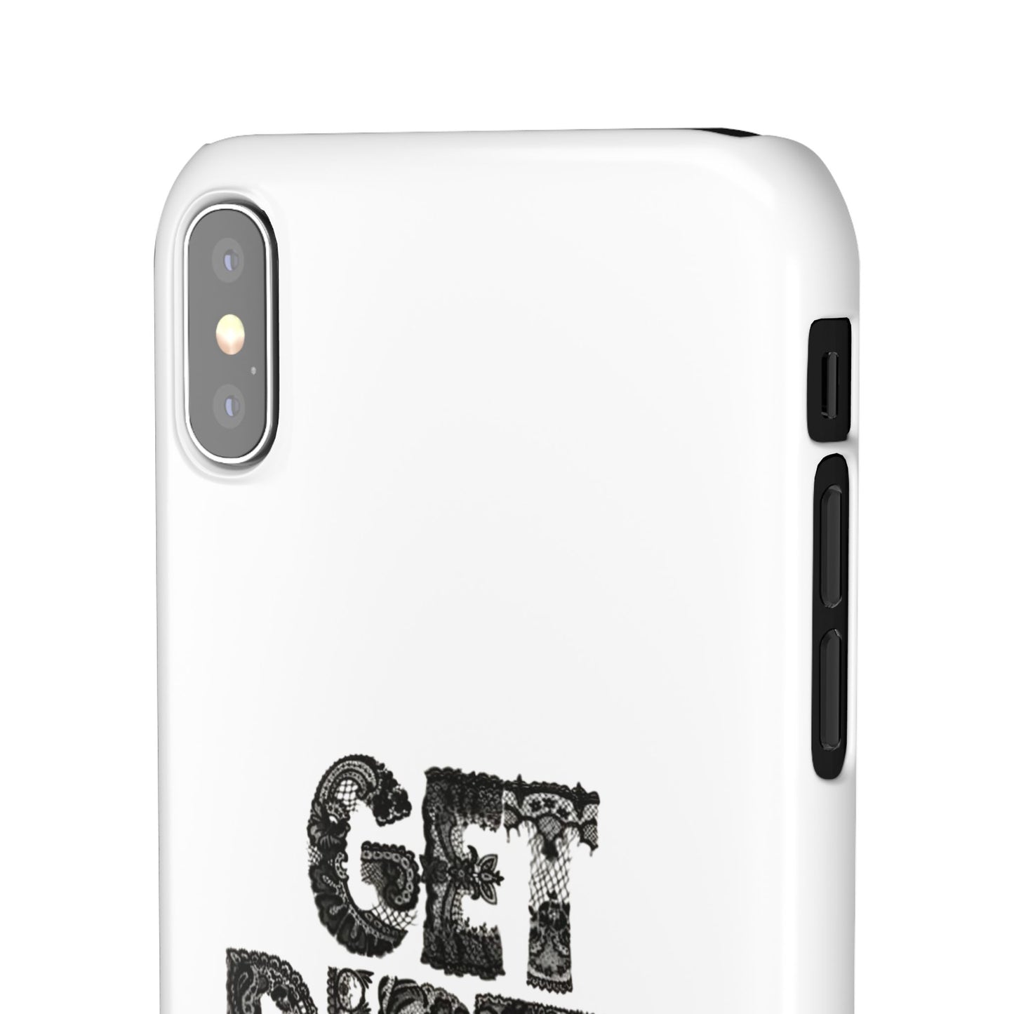 Get Dirty in Paris White Snap Case