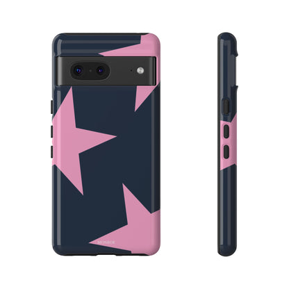 Navy & Pink Star Tough Cover