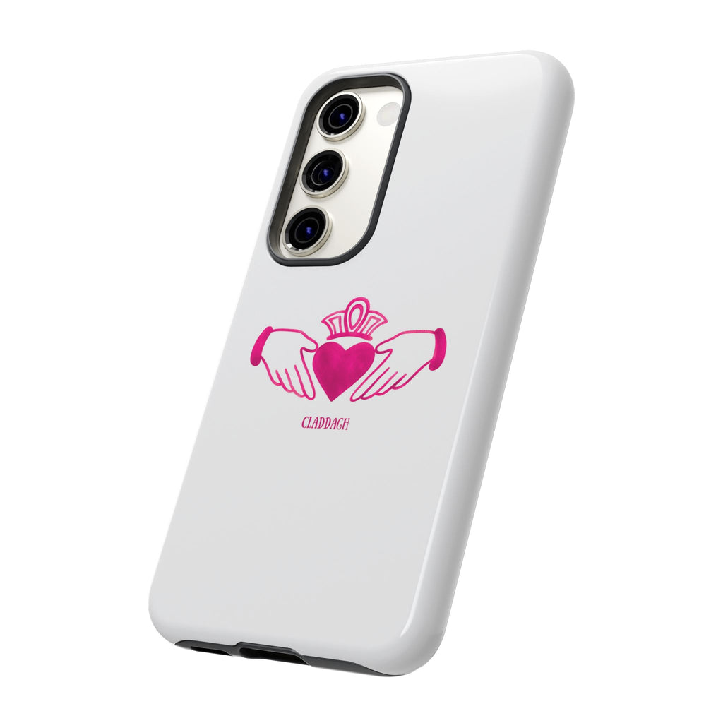 Pink Irish Claddagh Symbol Tough Phone Case