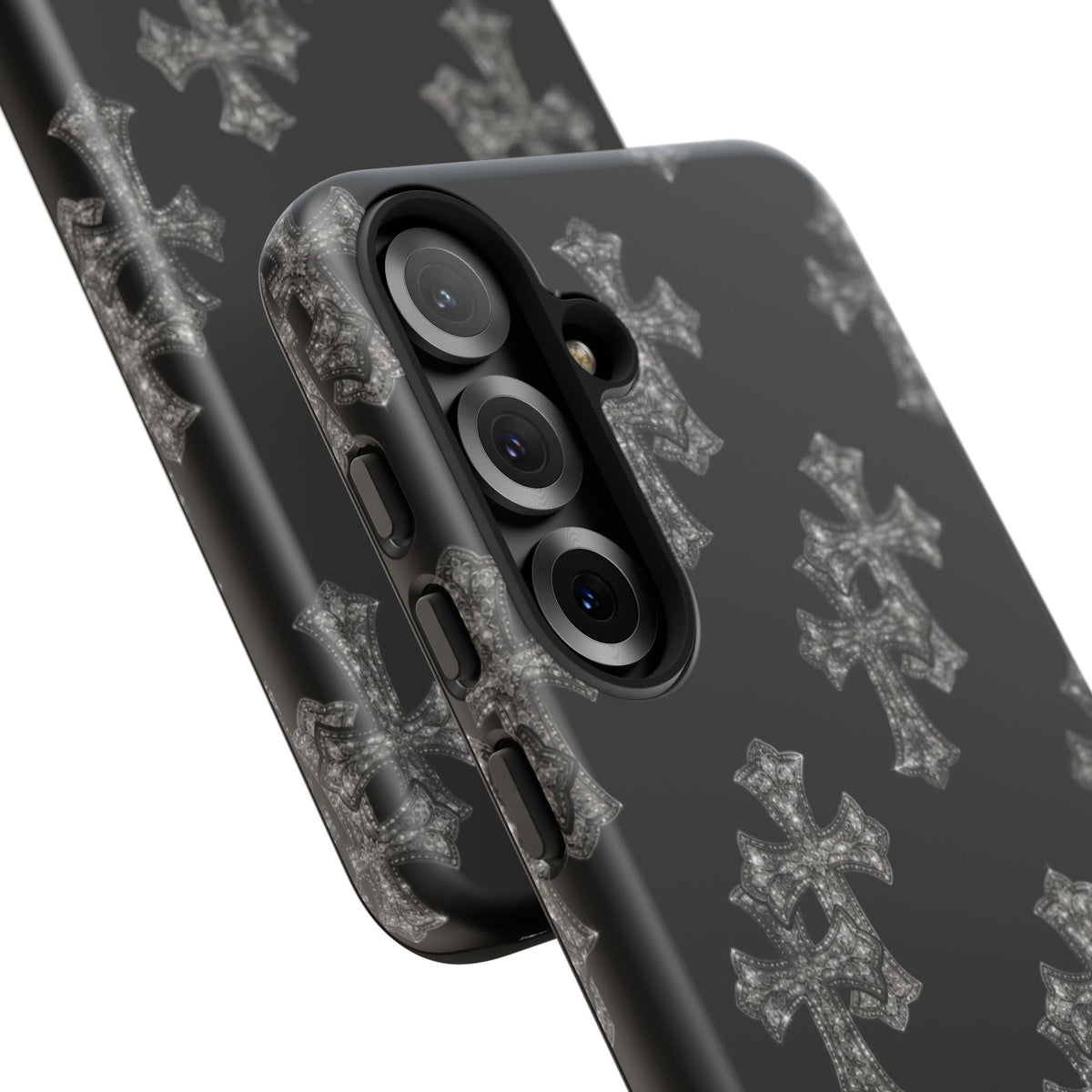Black Crystal Cross Tough Case