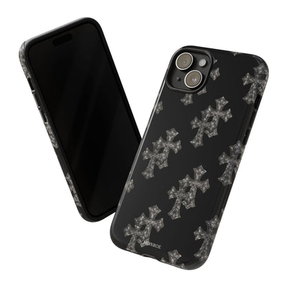 Black Crystal Cross Tough Case