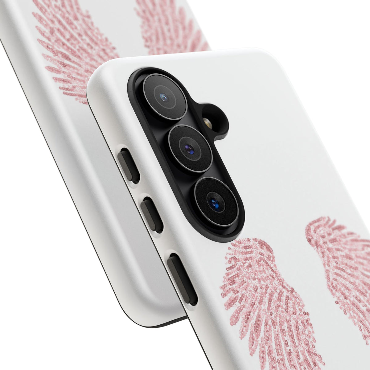 White & Pink Wings Tough Case