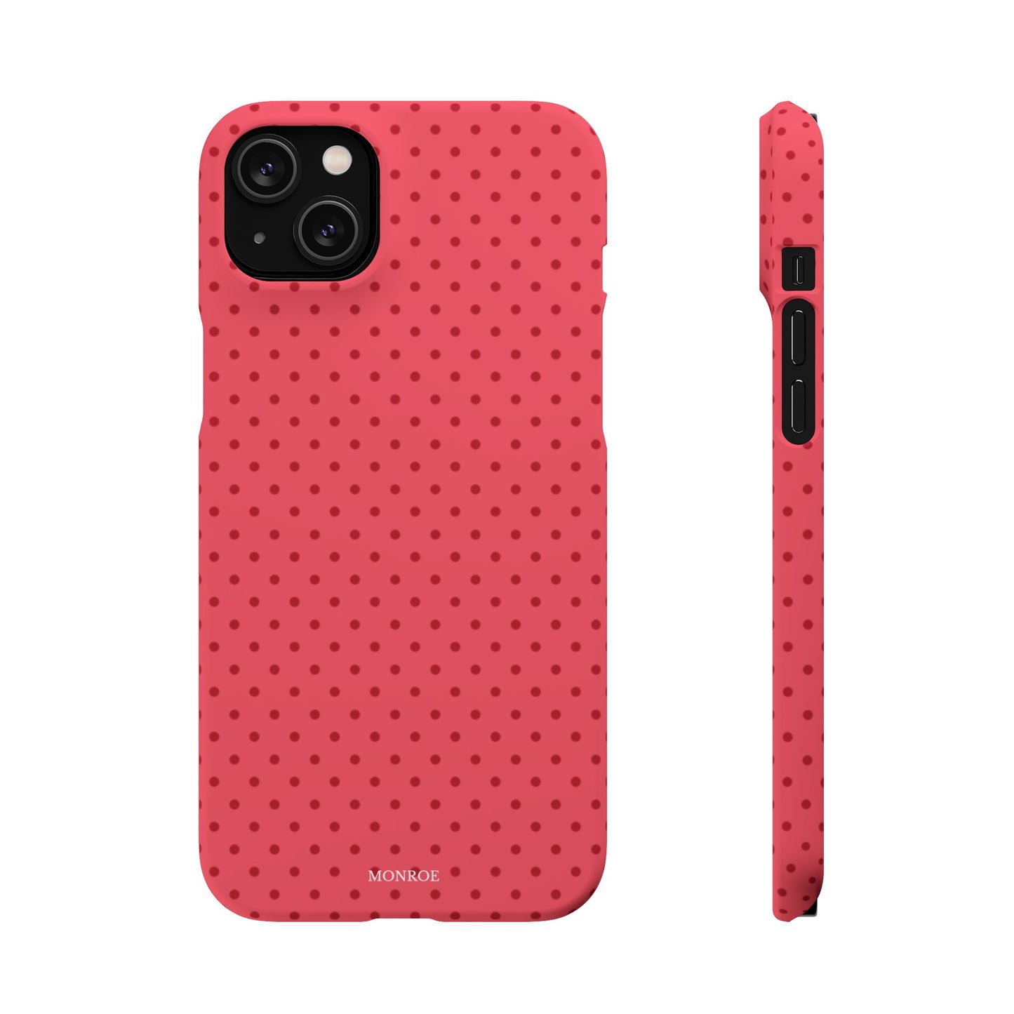 Coral Polka Dot Snap Phone Case