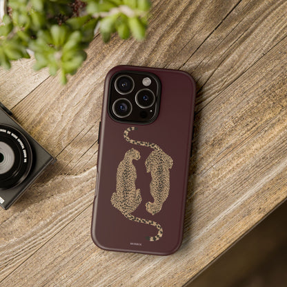 Burgundy Cheetah Tough Case