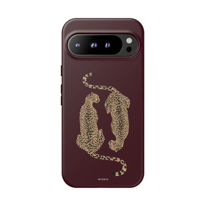 Burgundy Cheetah Tough Case
