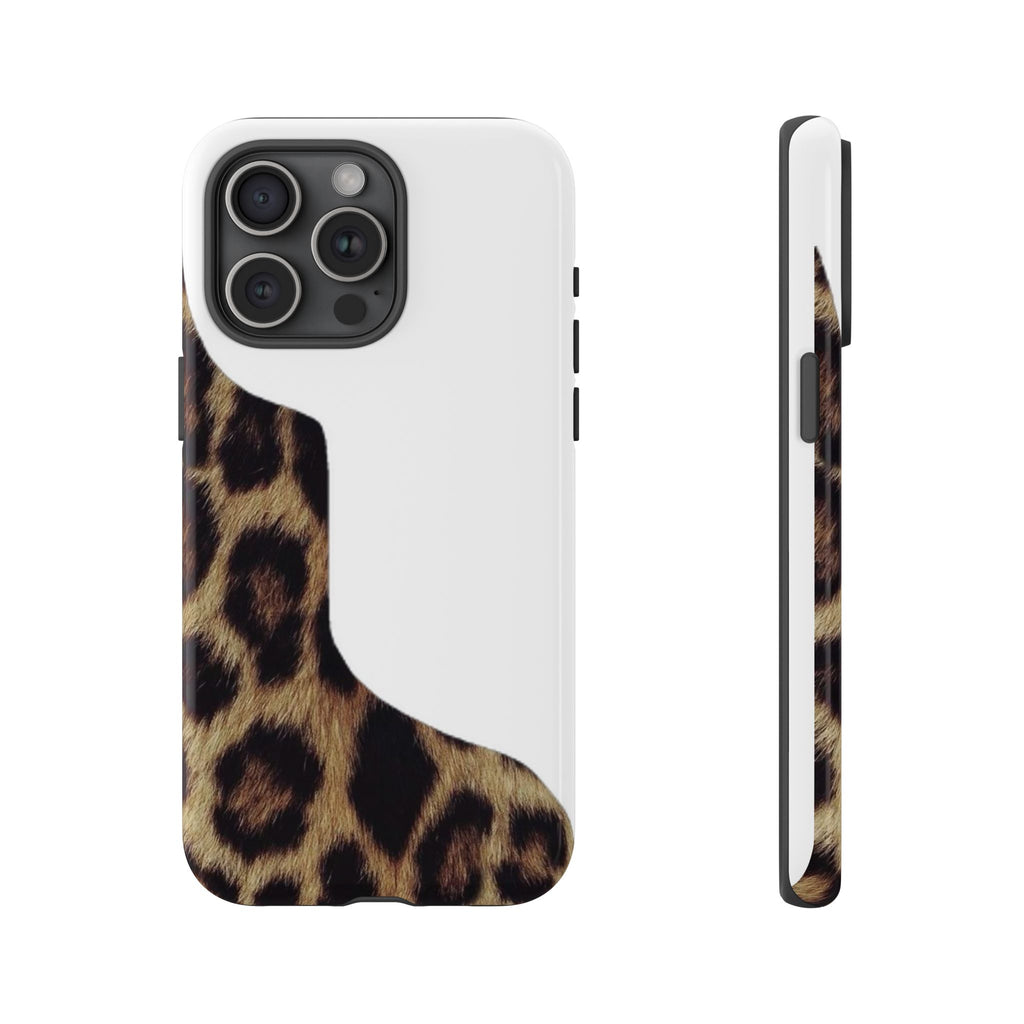 Half Cheetah Print Phone Case