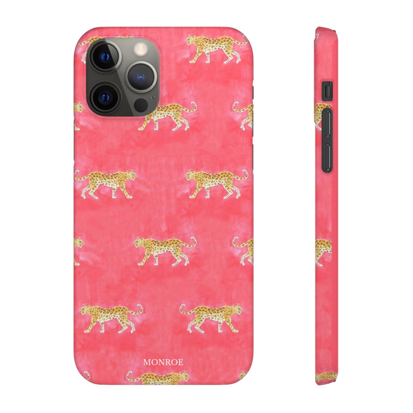 Pink Watercolor Leopard Case