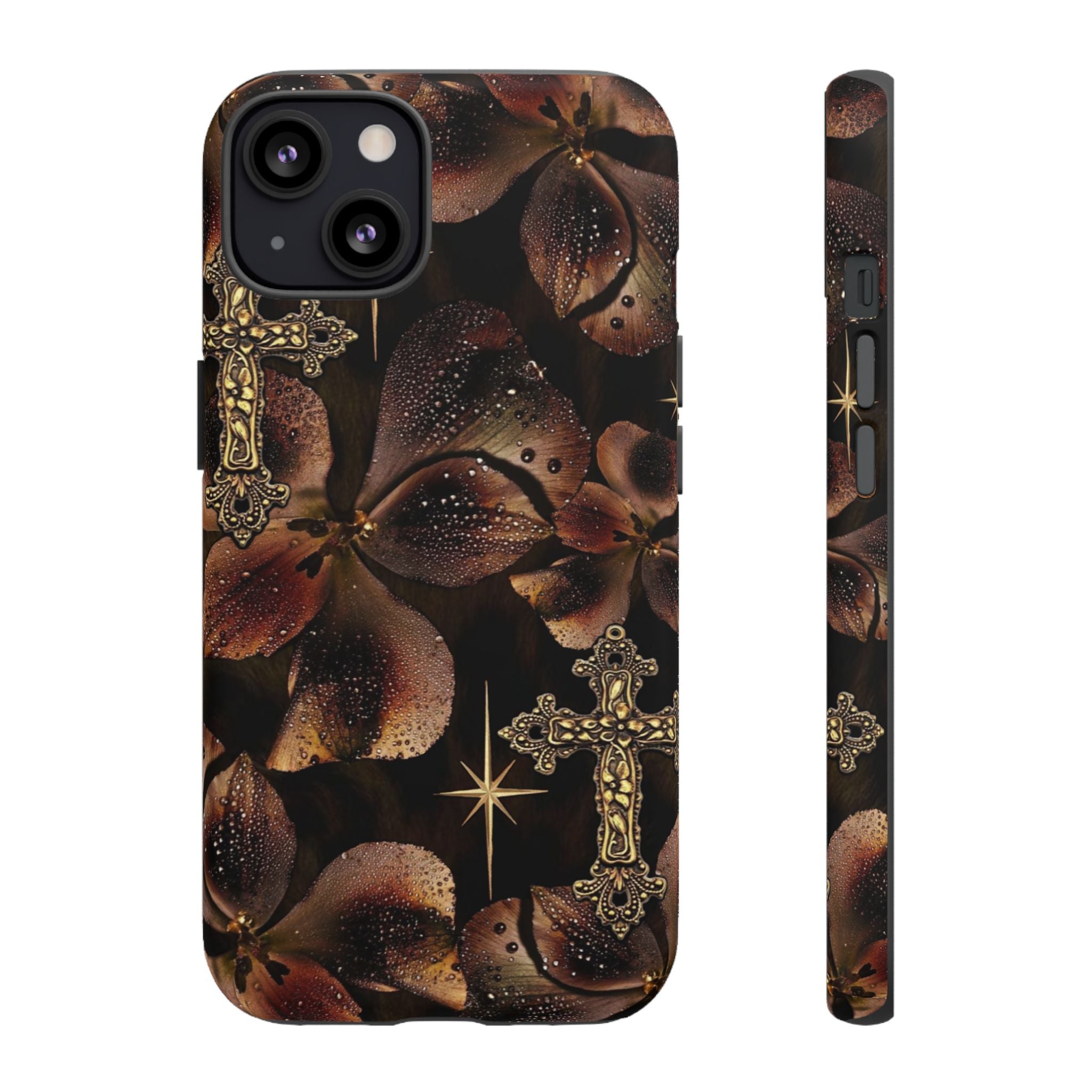 Floral Cross Pattern Tough Case
