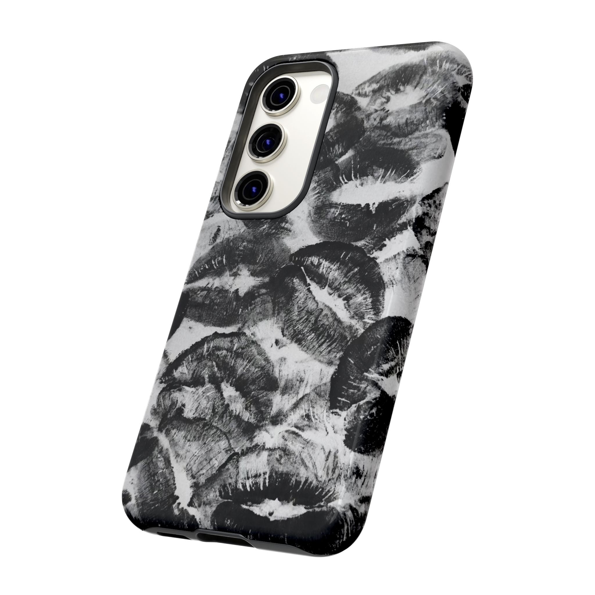 Black and Kiss Design Phone Case