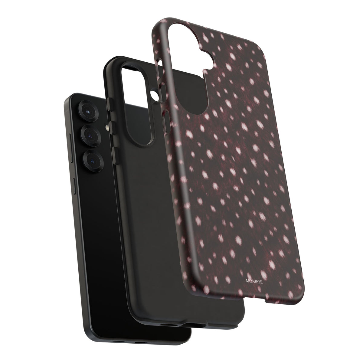Burgundy Spotted Fur Tough Case