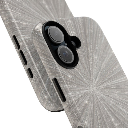 Sparkling Silver Burst Tough Case