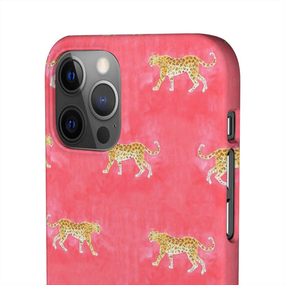 Pink Watercolor Leopard Case