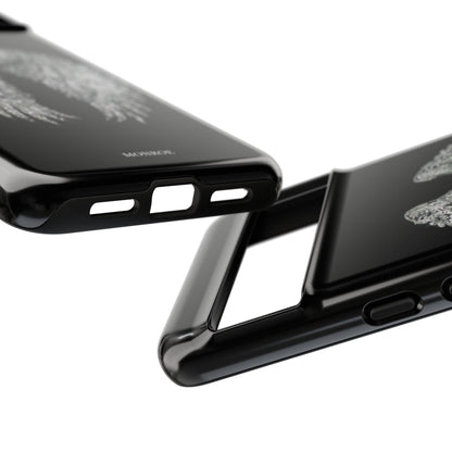 Silver Wings Black Tough Case