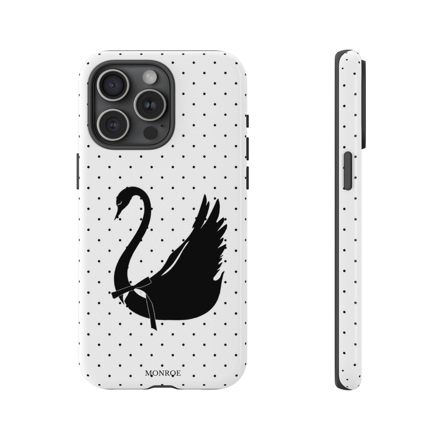White Swan Polka Dot Tough Case