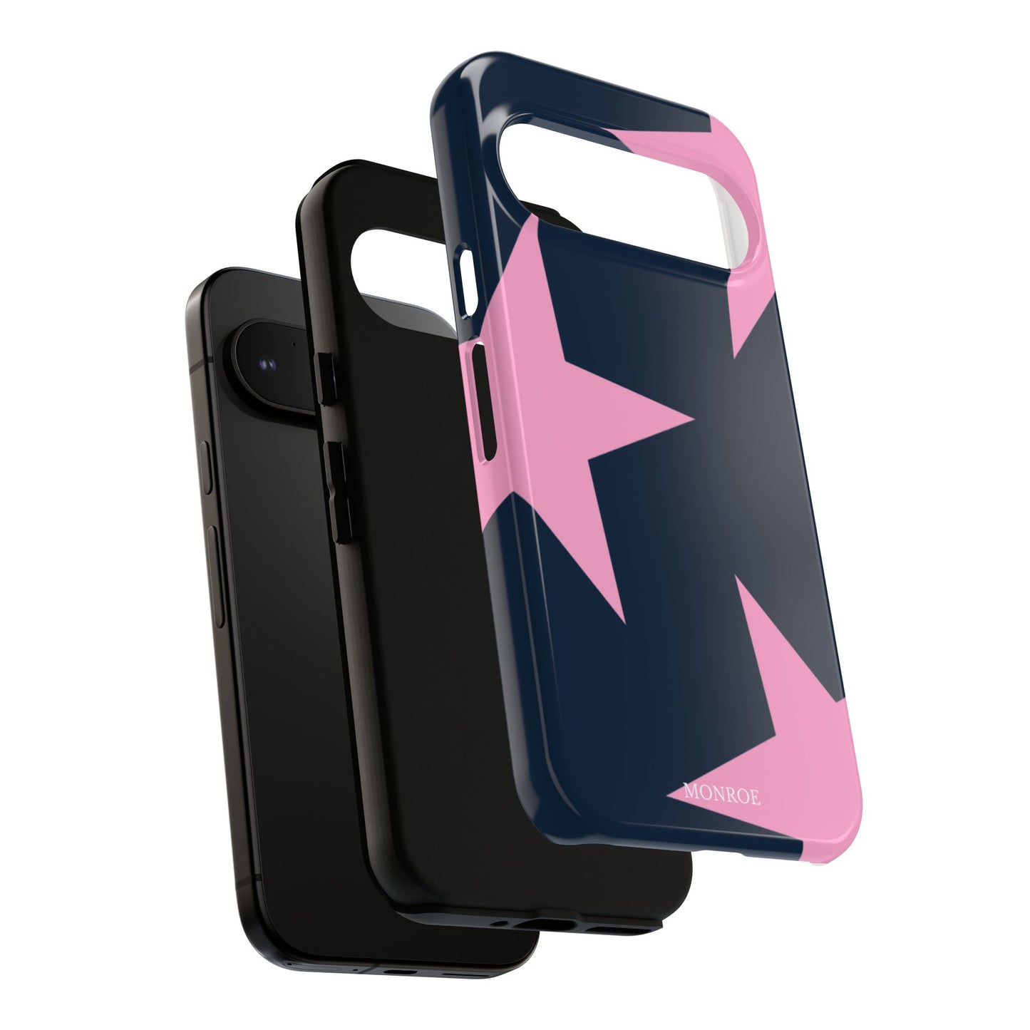 Navy & Pink Star Tough Cover