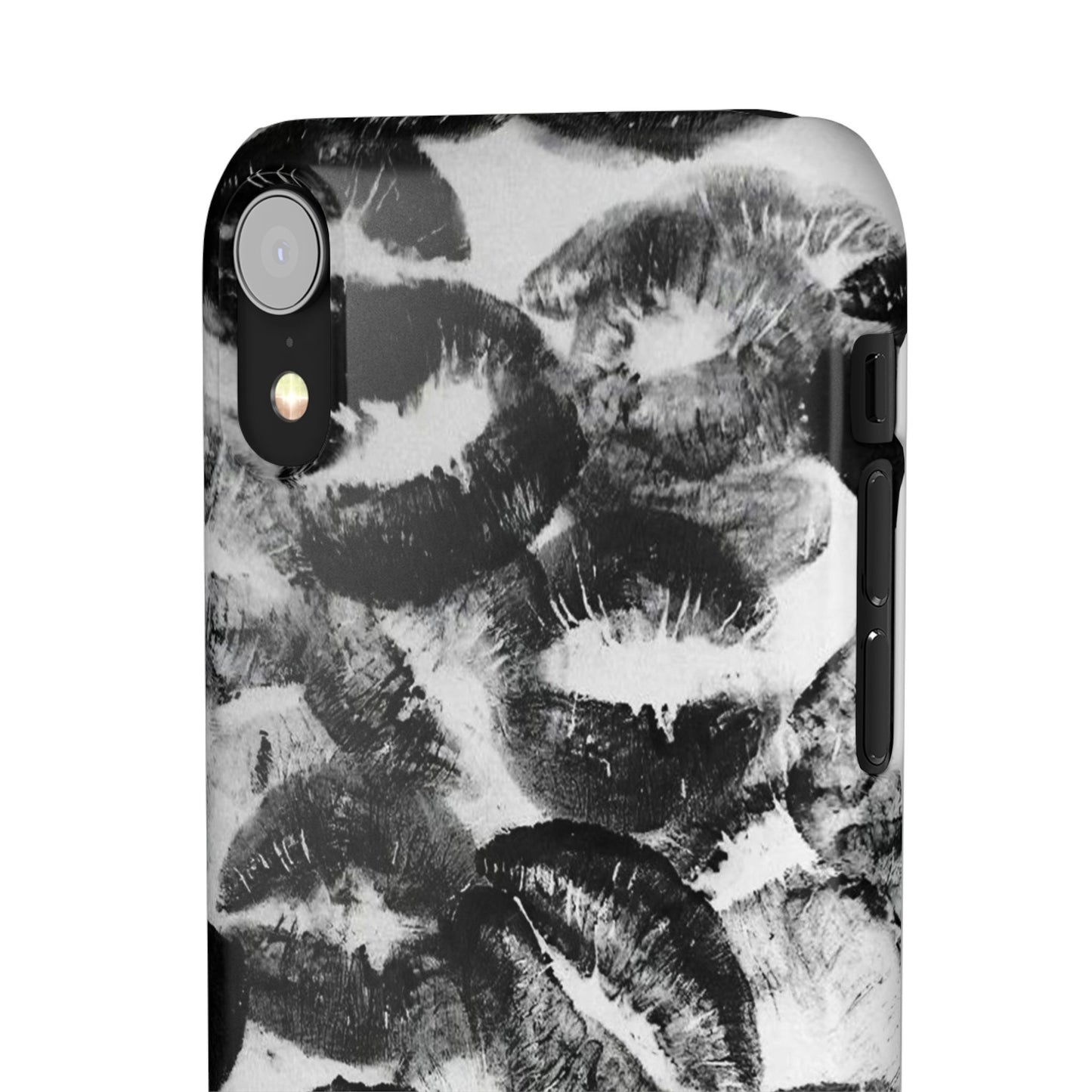 Black & White Kiss Print Case