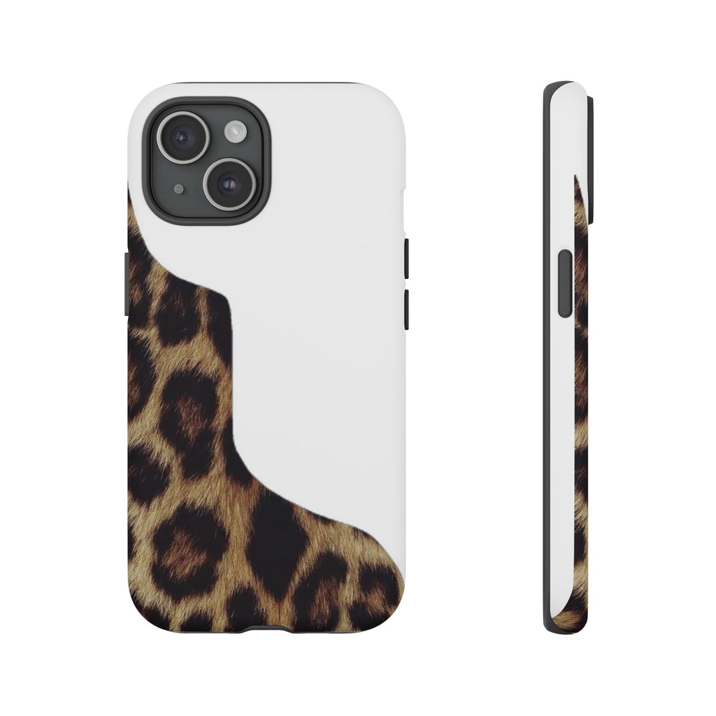 Half Cheetah Print Phone Case