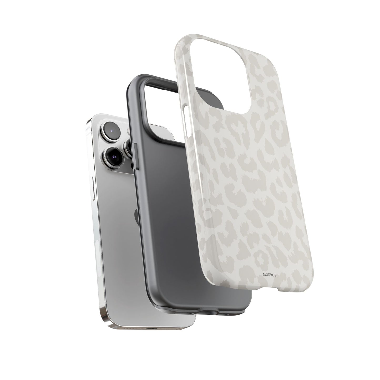 White Leopard Print Tough Case