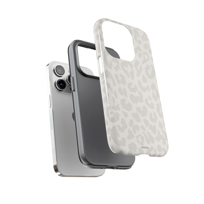 White Leopard Print Tough Case