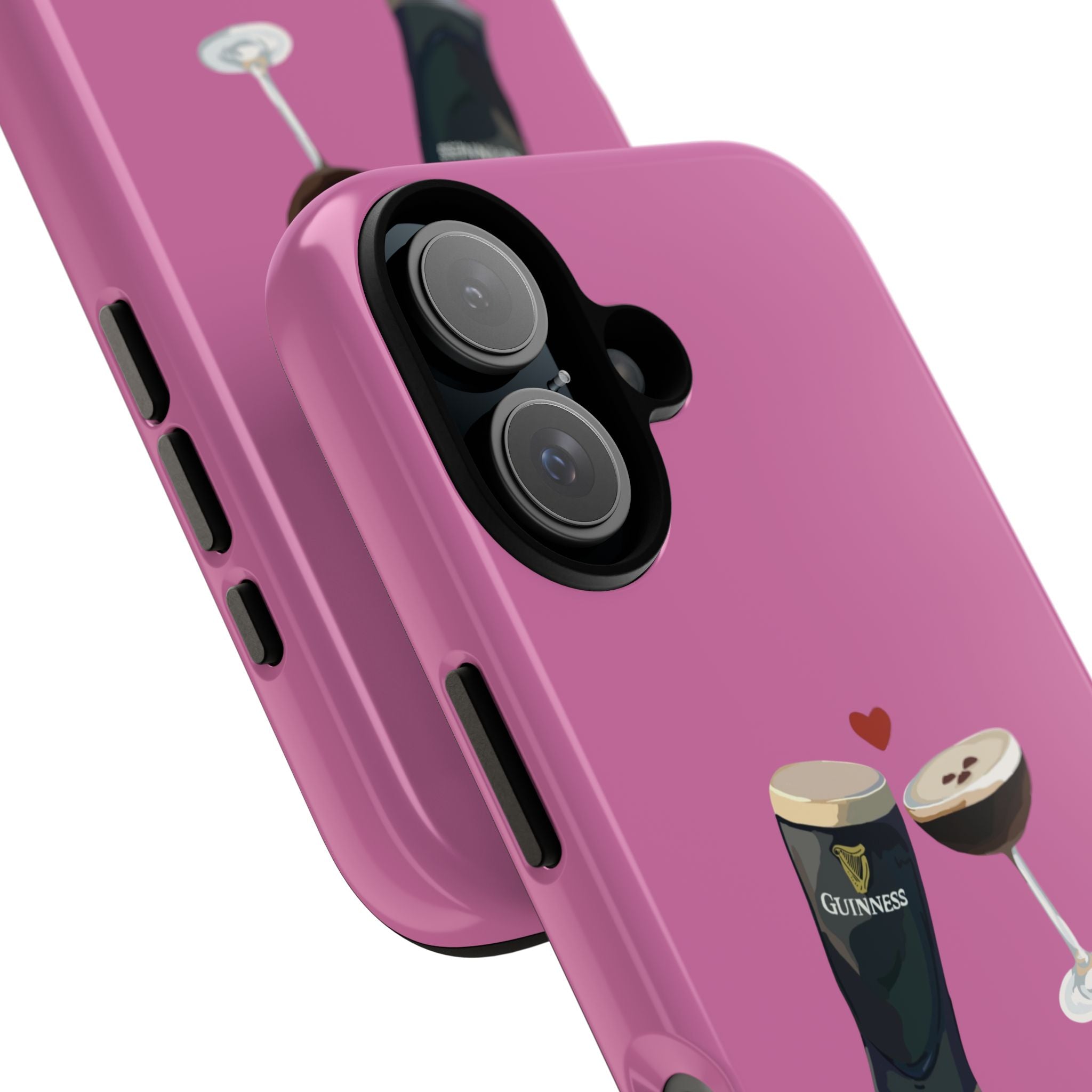 Pint & Wine Glass (Pink) Tough Case