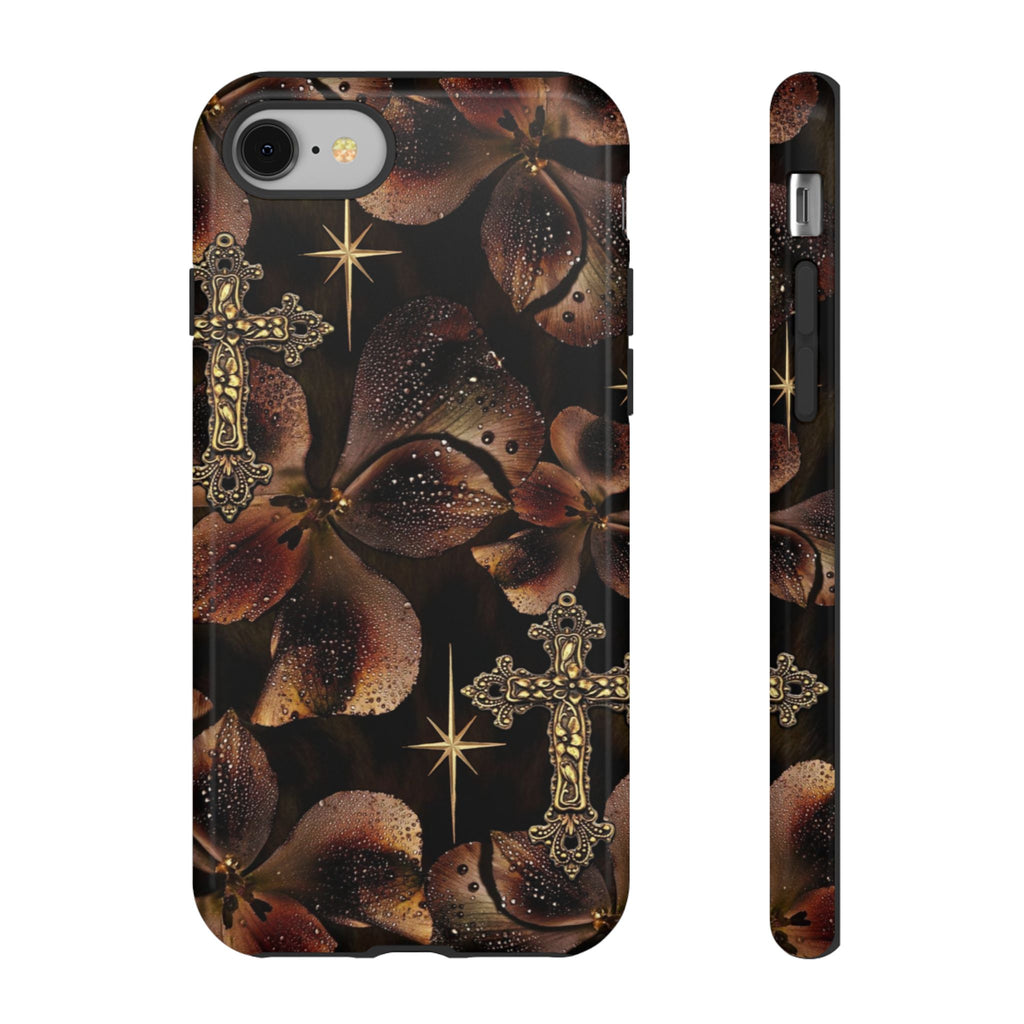 Floral Cross Pattern Tough Case