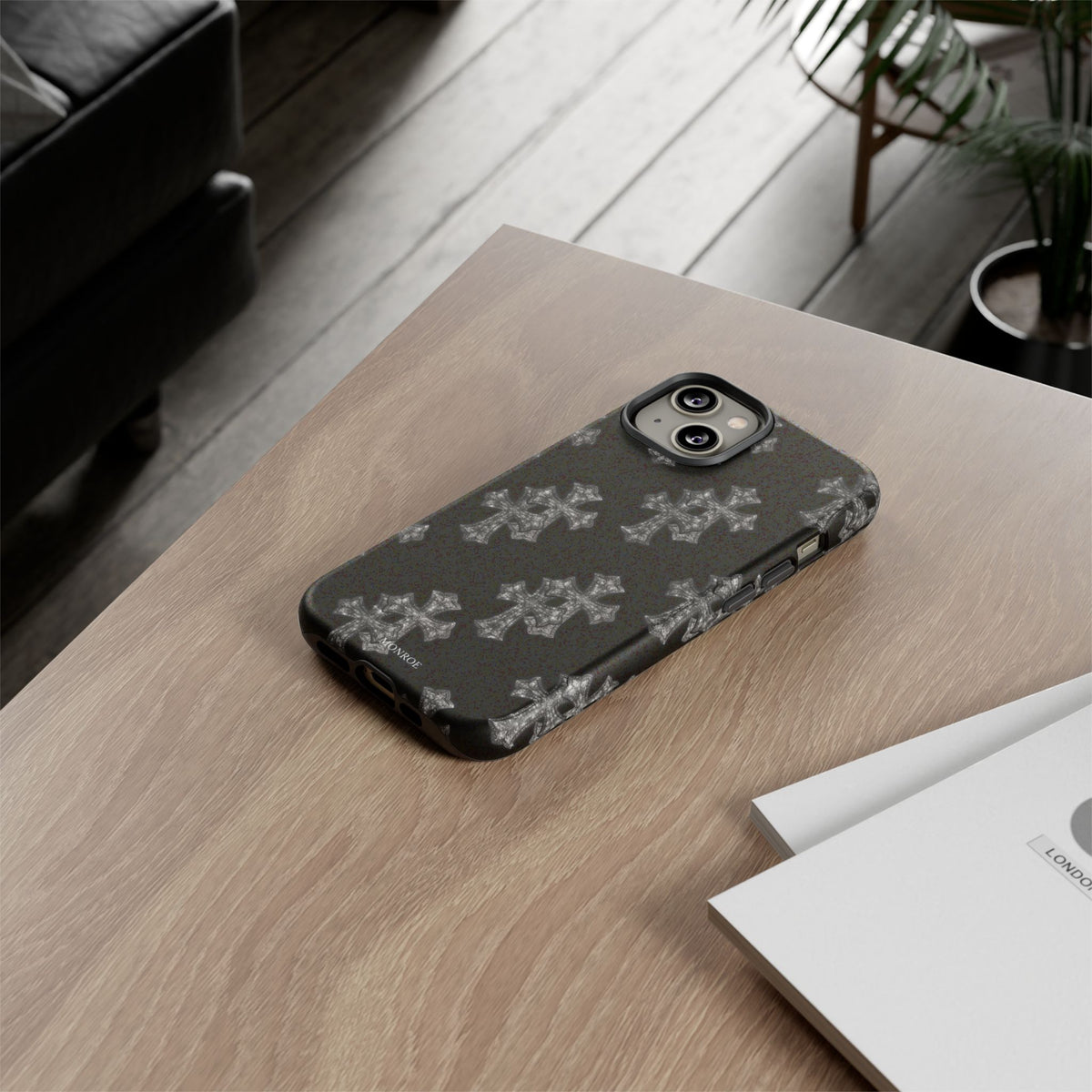 Black Crystal Cross Tough Case