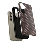 Brown Polka Phone Case