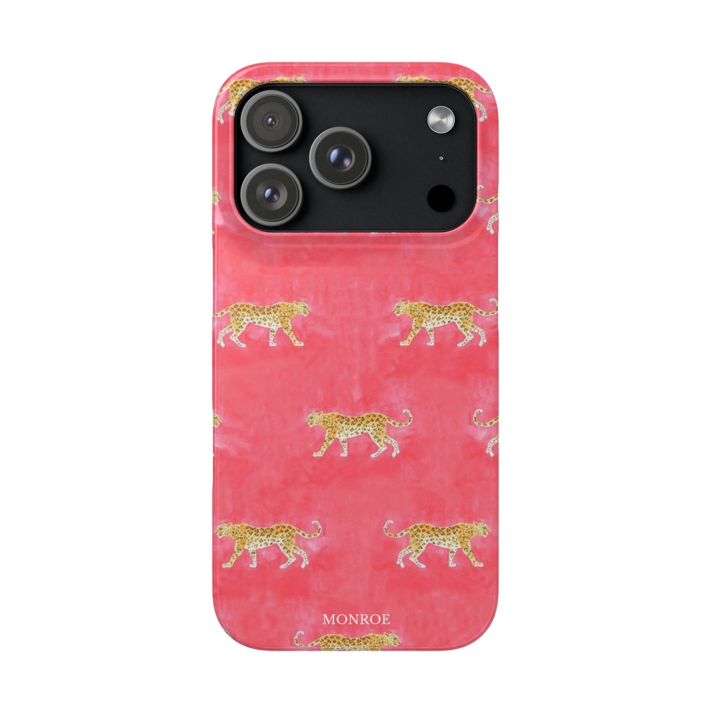 Pink Watercolor Leopard Case