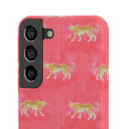 Pink Watercolor Leopard Case