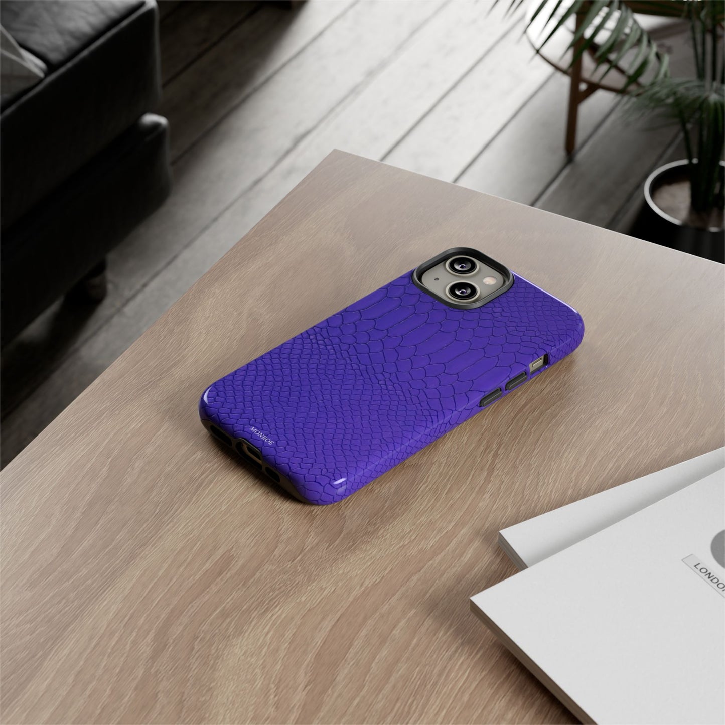 Dark Purple Snake Tough Case