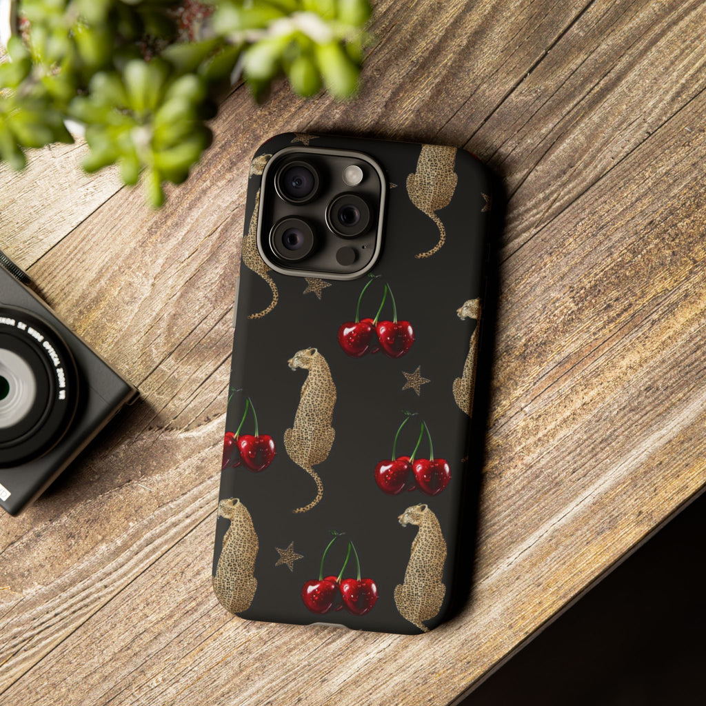 Leopards & Cherries Phone Case