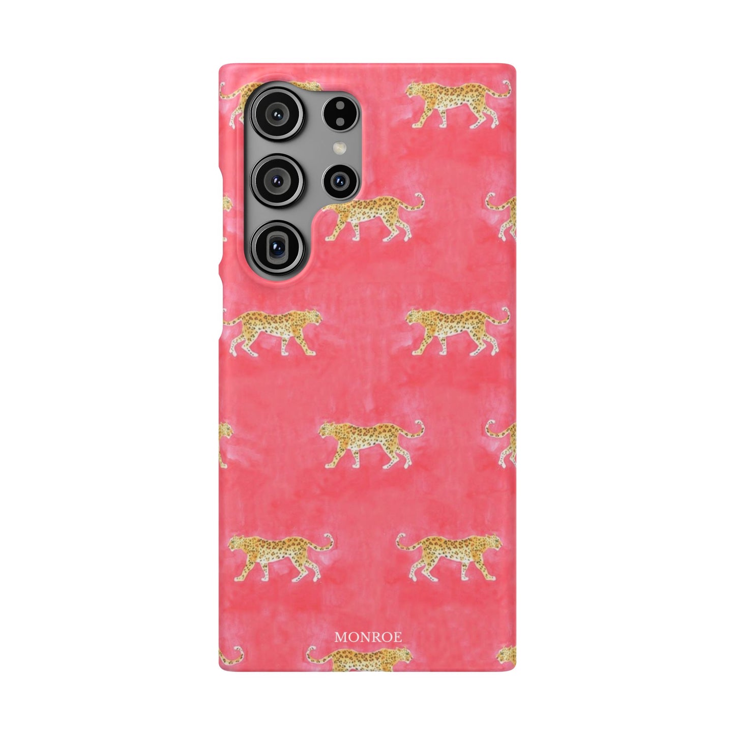 Pink Watercolor Leopard Case
