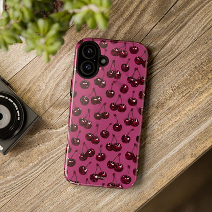 Burgundy Cherries Tough Case