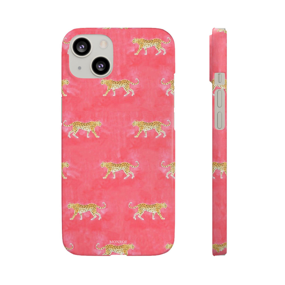 Pink Watercolor Leopard Case