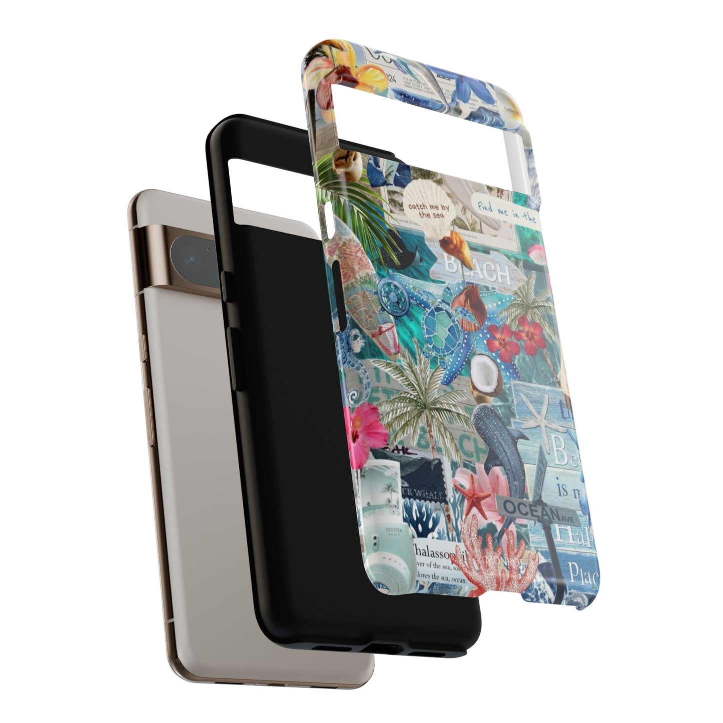 Tropical Beach Collage Tough Case