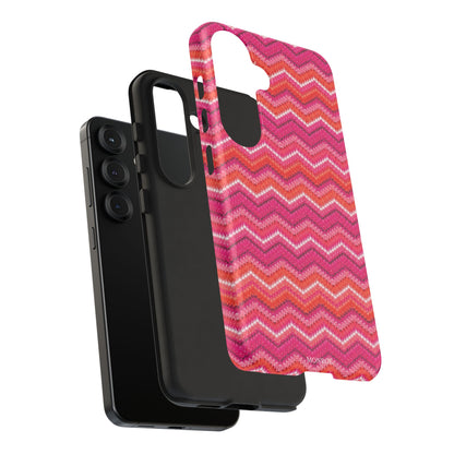 Pink Zigzag Tough Case
