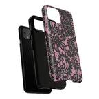 Pink Lace Pattern Tough Phone Case
