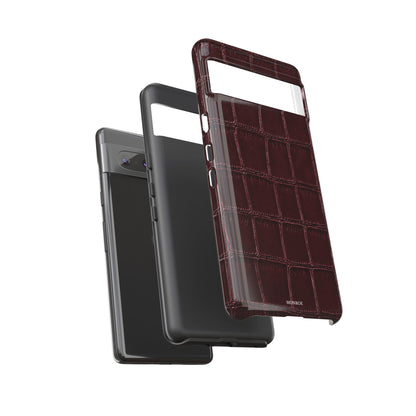 Burgundy Croc Tough Case
