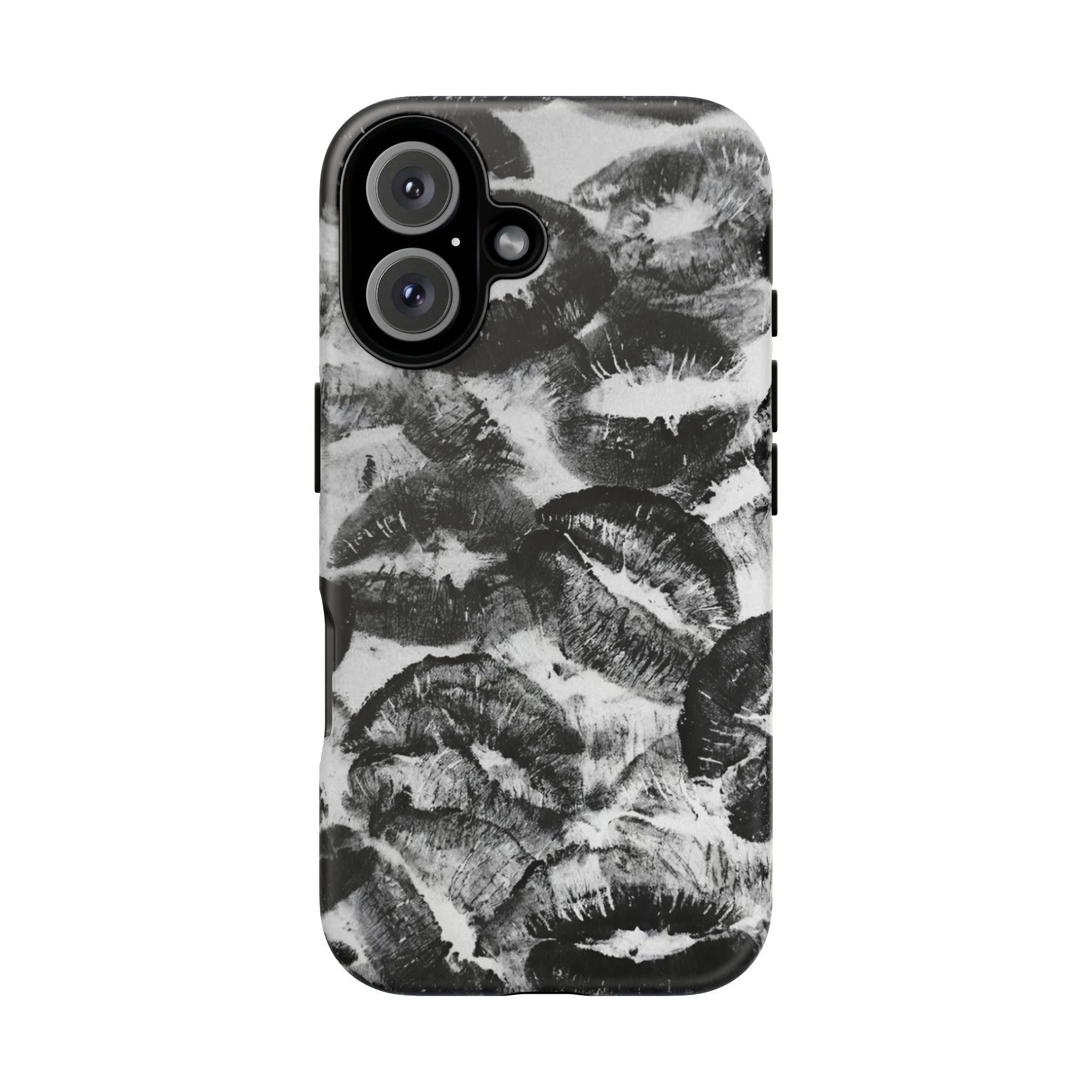Black and Kiss Design Phone Case